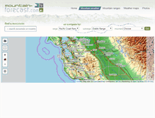 Tablet Screenshot of mountain-forecast.com
